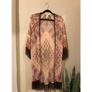 American Rag Fringe Kimono